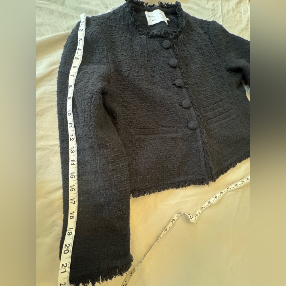 Proenza Schouler Black Textured Cropped Jacket - Picture 11 of 14